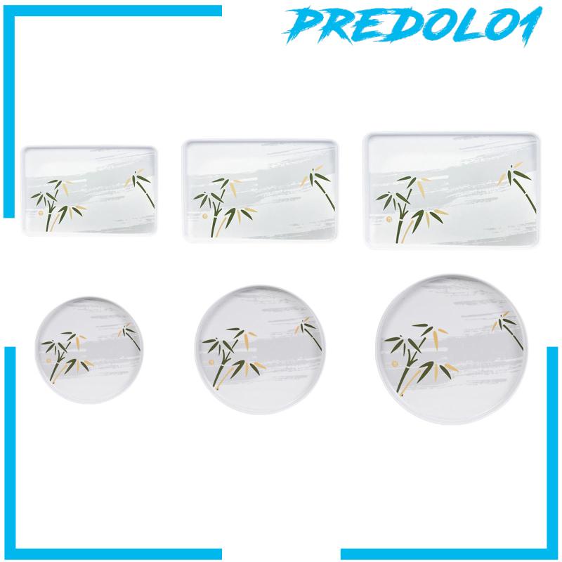 [Predolo1] Platter Dining Tableware Breakfast Serving Tray Tempat Makan Cookies Snack Makanan