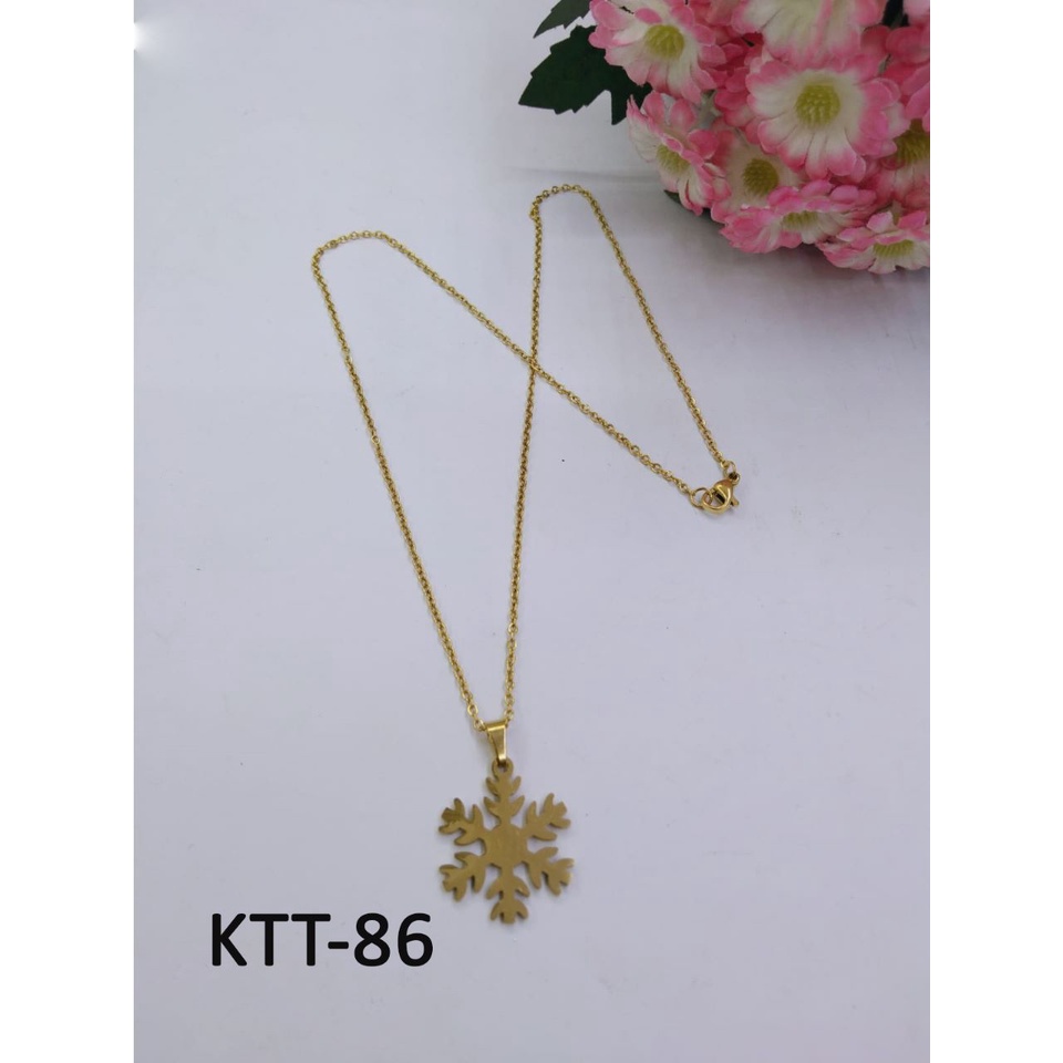 KALUNG TITANIUM EMAS GOLD CLOVER DIAM TERMURAH / DUNIA GELANG