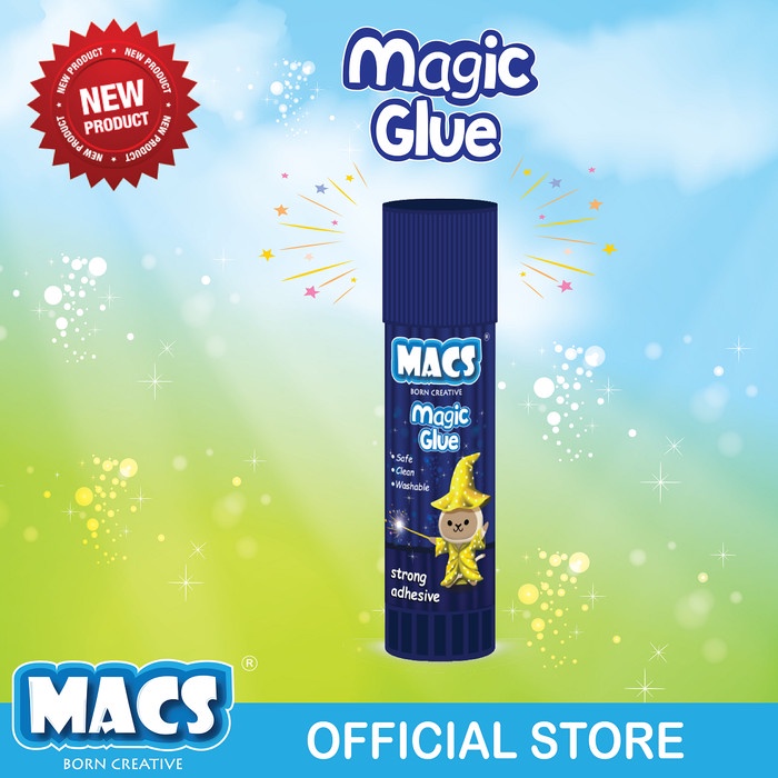 

FUN BUNDLE Macs 2B pensil segitiga hitam MINIONS dan Magic Glue Stick