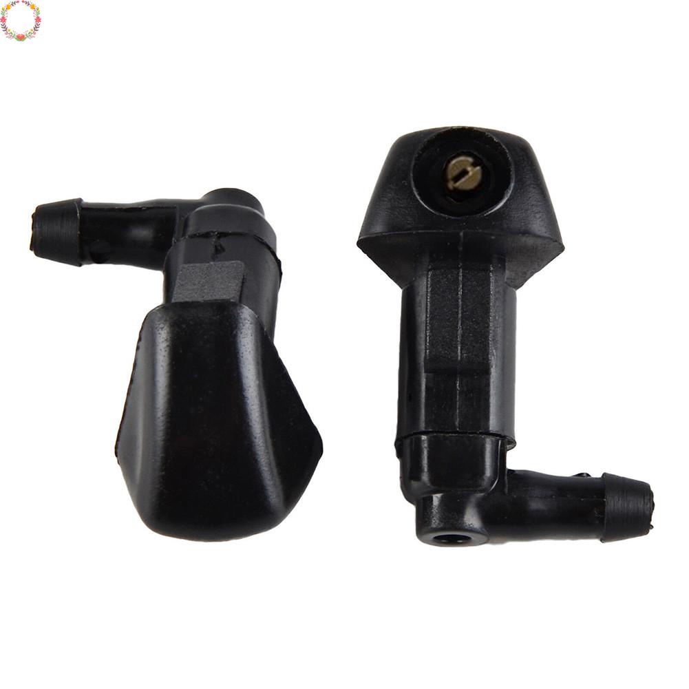 2* Nozzle Semprotan Air Wiper Mesin Cuci Kaca Depan Untuk Honda Accord 03-07 Bagian Hitam