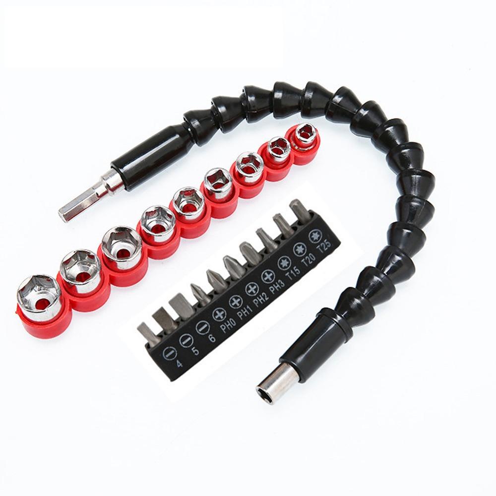 【 ELEGANT 】 Kepala Obeng Set Cross Hexagonal Bit Holder Batang Sleeve Socket Flexible Shaft