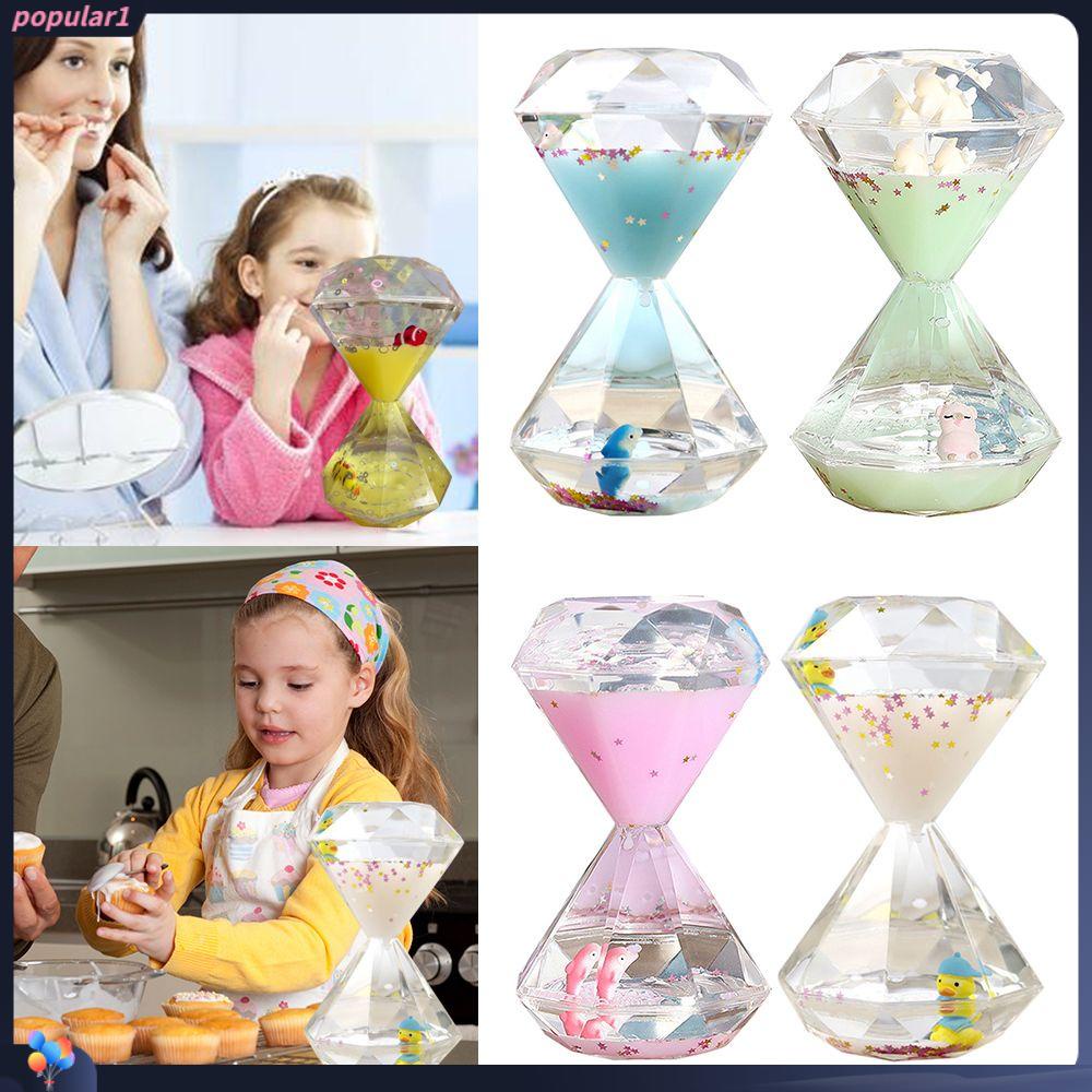 Populer Cairan Jam Pasir Timer Anak-Anak Nikmat Desktop Sikat Gigi Shower Minyak Bocor Pasir Timer