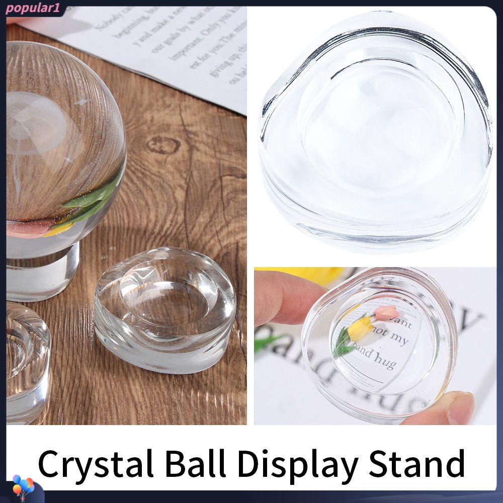 Populer Crystal Ball Base Pedestal Holder Gelas Berbentuk Hati Glass Sphere Holder