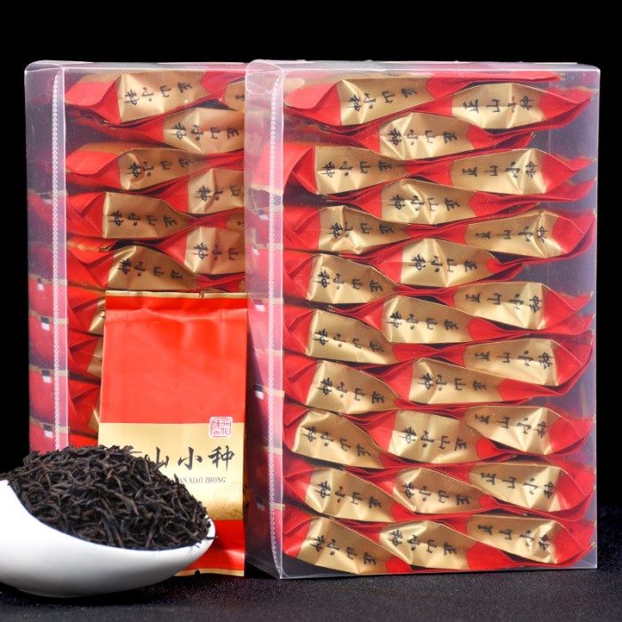 

125g Chinese Tea Teh Cina Gift Box PVC Zheng Shan Xiao Zhong 正山小种茶