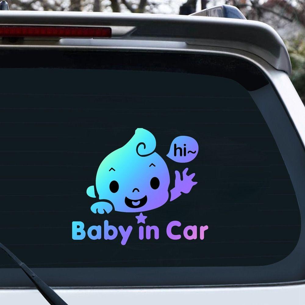 TOP Stiker Mobil Motor Kartun Anak Bayi Baby In Car