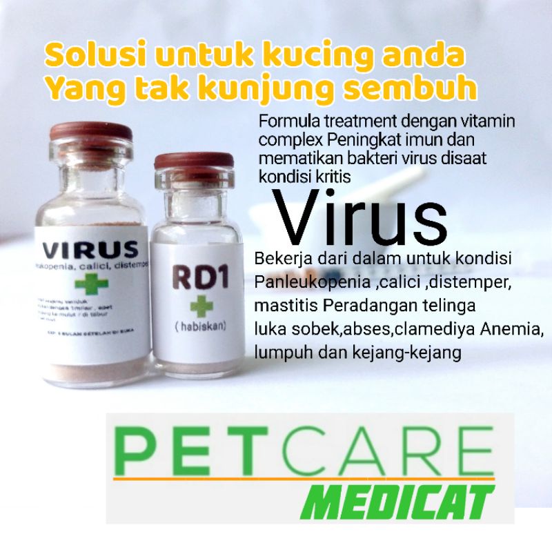 PROMO Obat virus kucing ampuh Obat virus calici kucing Obat virus panleukopenia Obat virus kucing te