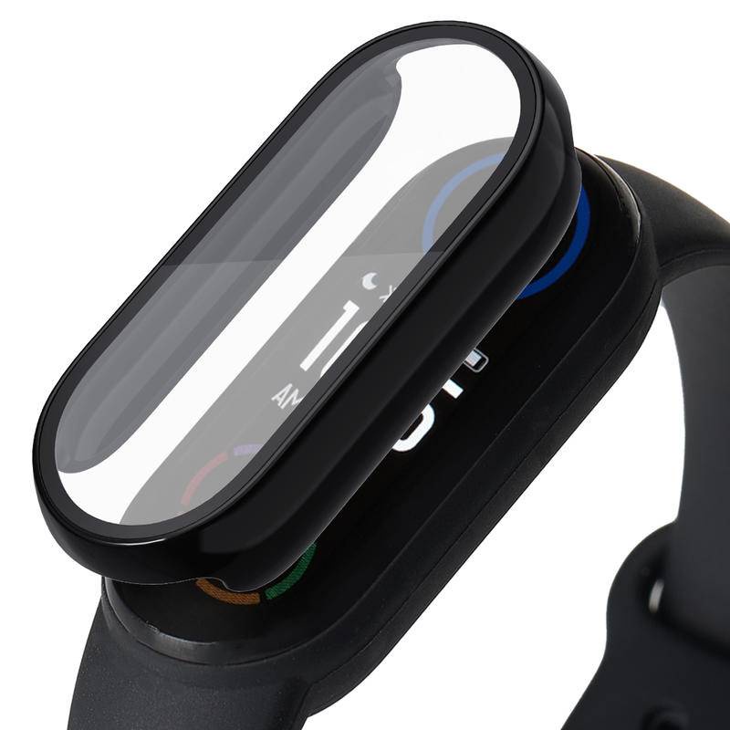 Screen Case Untuk Xiaomi Band8 7 6 5 4 3 Cover Films Plastik Pelindung Pelindung Case Untuk Miband8