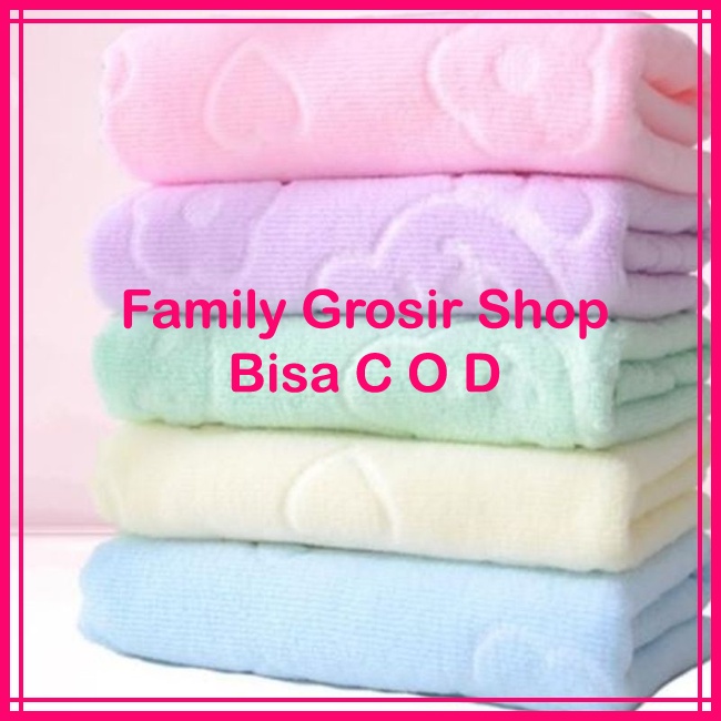 Handuk Microfiber Kecil Olahraga 30x60/30x30  Untuk Muka Lembut Embos Polos Motif Beruang Multifungsi Anduk Bayi Lembut Menyerap Bagus  Kain lap