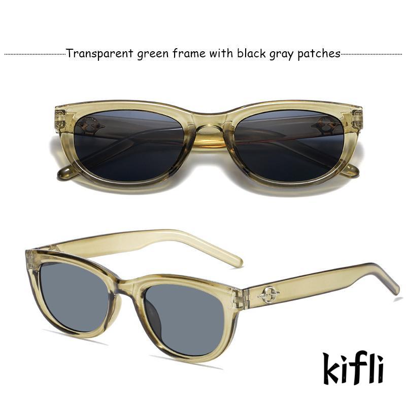 [KD] Kacamata Hitam Pria Wanita Fashion Vintage Kacamata Hitam Tahan Uv Sunglasses