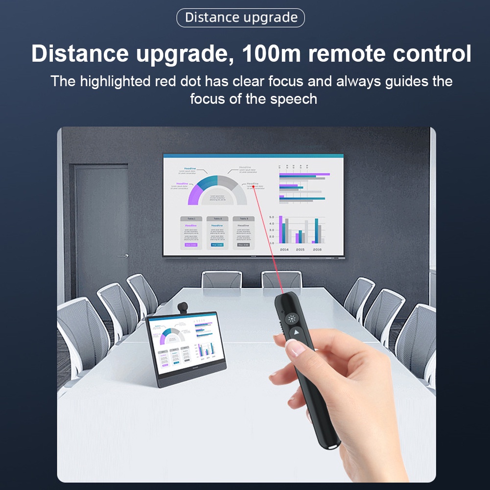 Wireless Laser Pointer for Presentation Laser Presentasi Powerpoint Training Lesson #COD