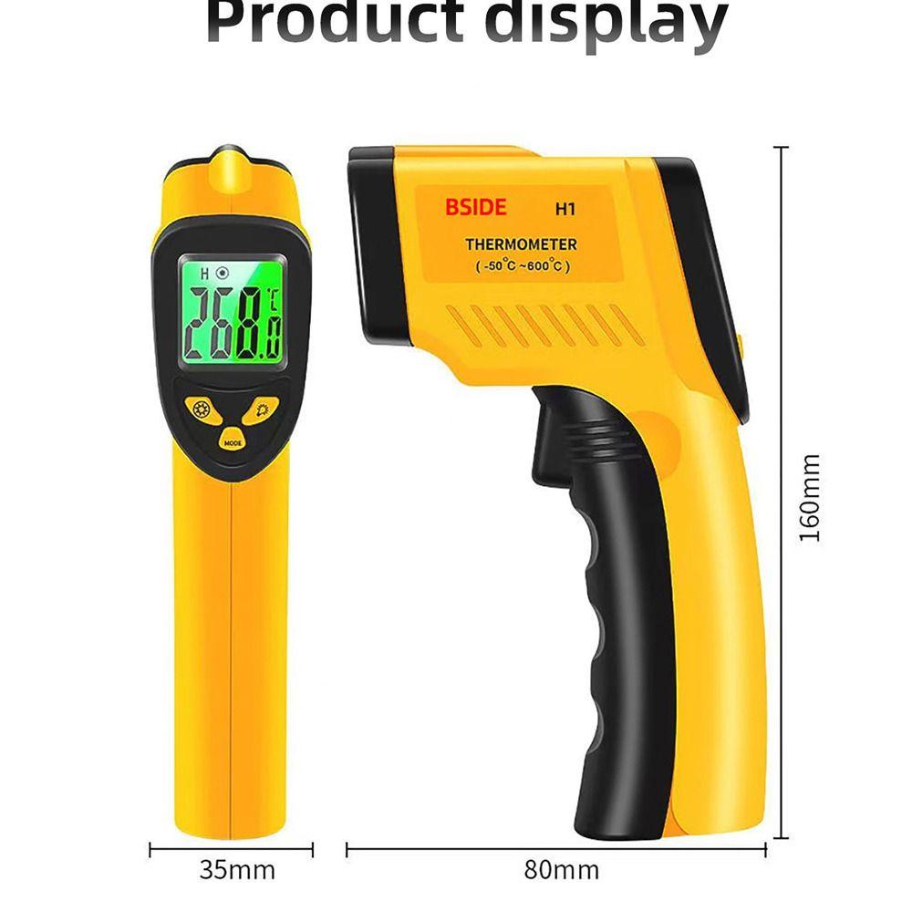 TOP Termometer Infrared Digital Industrial Untuk Masak Dapur Handheld Non Kontak -58℉-1022℉ (-50℃-550℃)