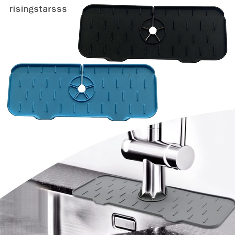 Rsid Span-new Silicone Faucet Handle Drip Catcher Nampan Keran Mat Drain Pad Splash Reusable Jelly