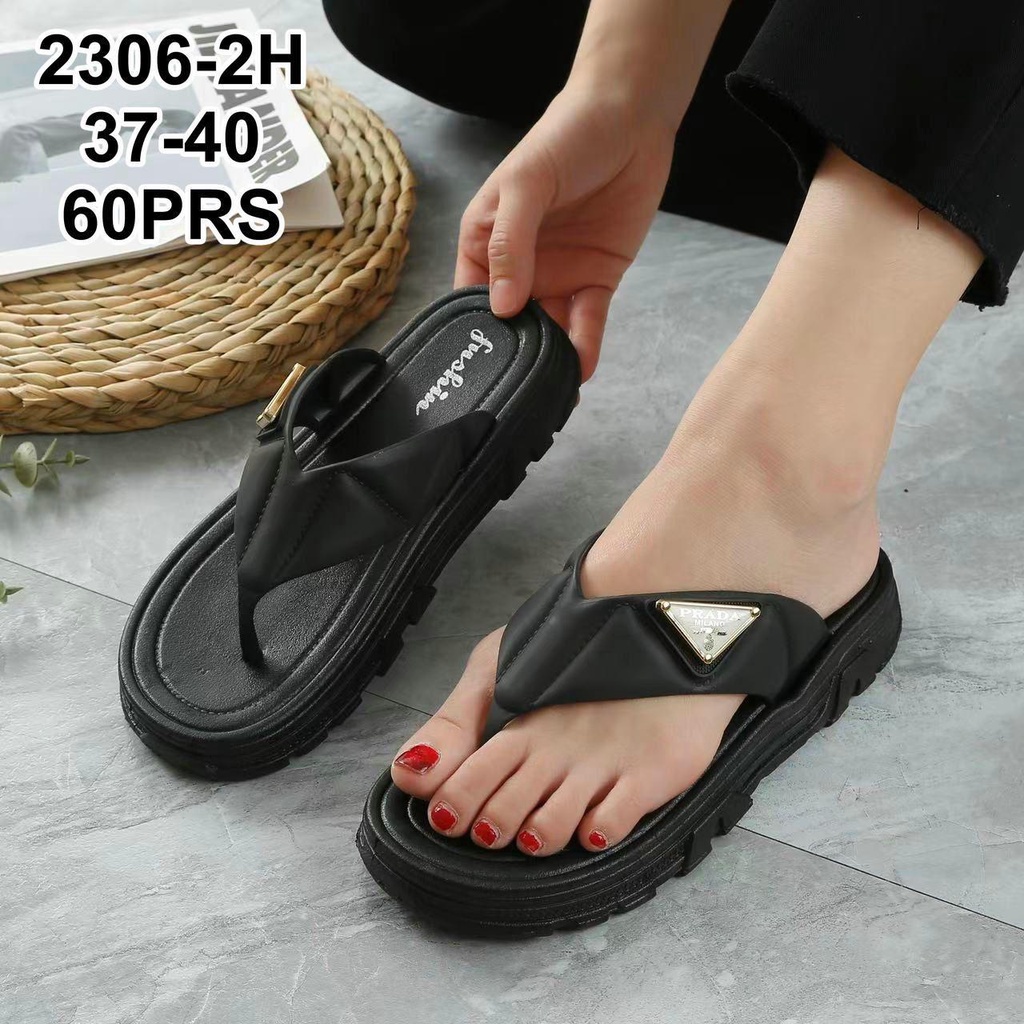 Sandal Jepit Wanita 2306 2H Sendal Karet Perempuan Kekinian AntiSlip SDLWW