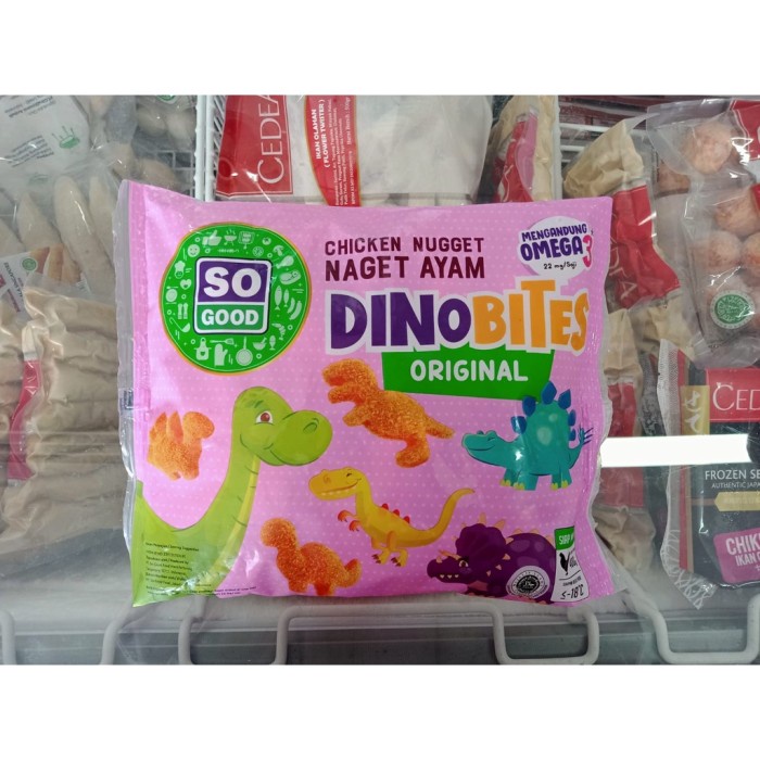 

naget ayam so good dinobites original 400 gram
