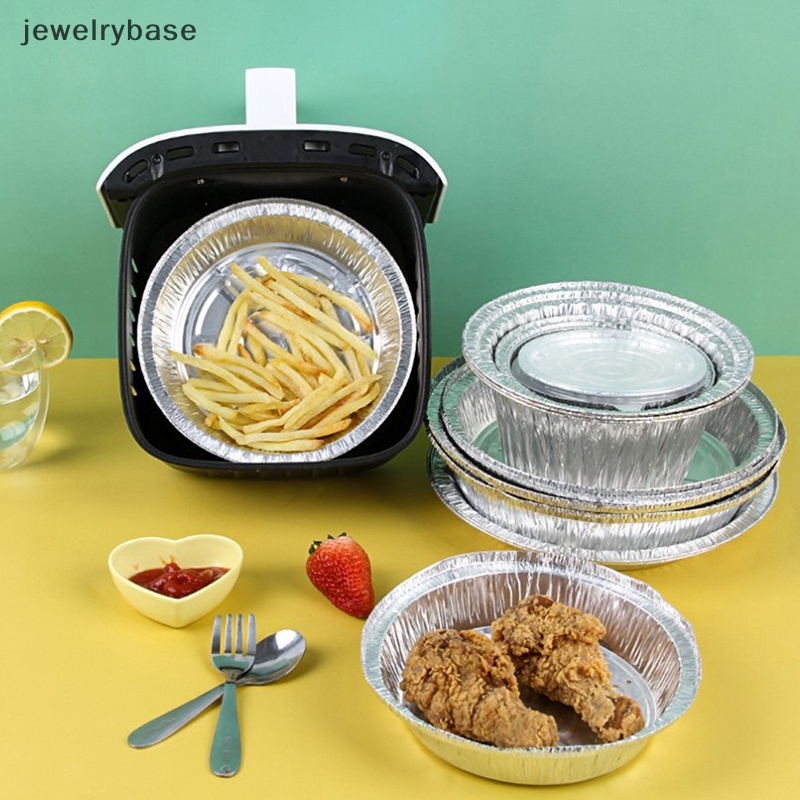 [jewelrybase] 10pcs 6/7 /8 /9 inch Loyang Bulat Foil Pie Dish Tin Cake Tray Loyang Bake Cases Butik