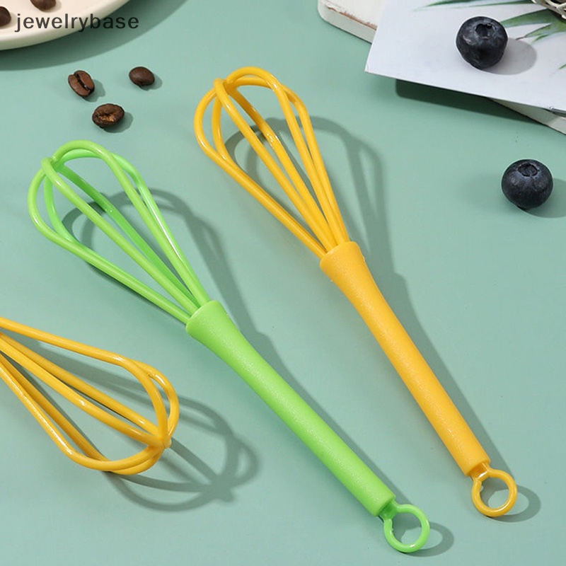 [jewelrybase] Hand Whisk Pengocok Telur Mixer Susu Cream Kue Tepung Pengaduk Plastik Alat Dapur Butik