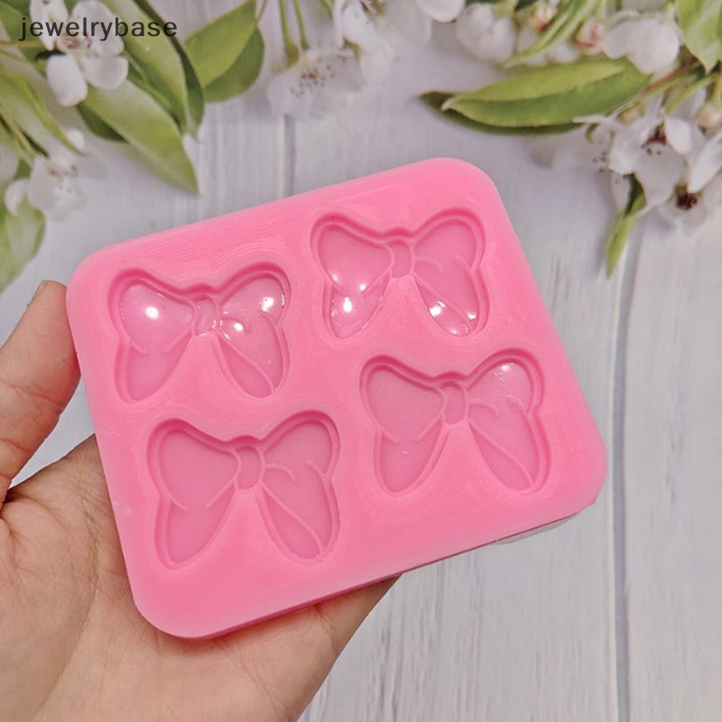 [jewelrybase] Bow Ikatan Simpul Silikon Kue Cetakan Kue Sugarcraft Coklat Cupcake Resin Tools Fondant Decorag Tools Boutique