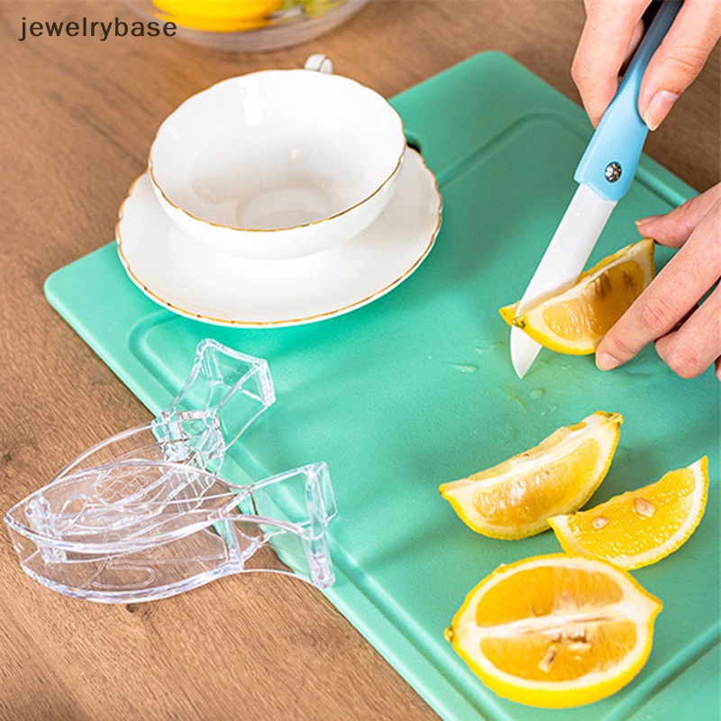 [jewelrybase] Alat Peras Lemon Slice Manual Akrilik Transparan Juicer Buah Lemon Juicer Klip Butik