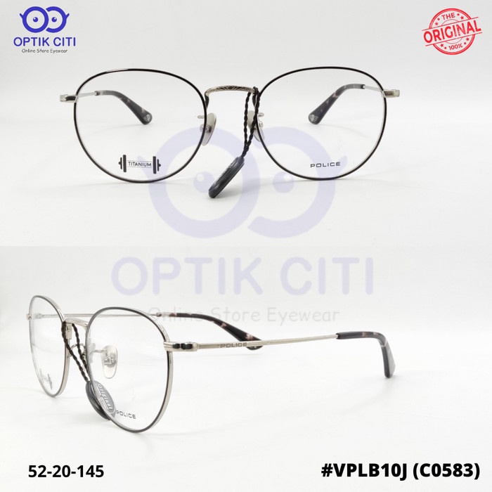 Frame Kacamata Pria Police Titanium Blade 7 VPL B10J 0583 Original