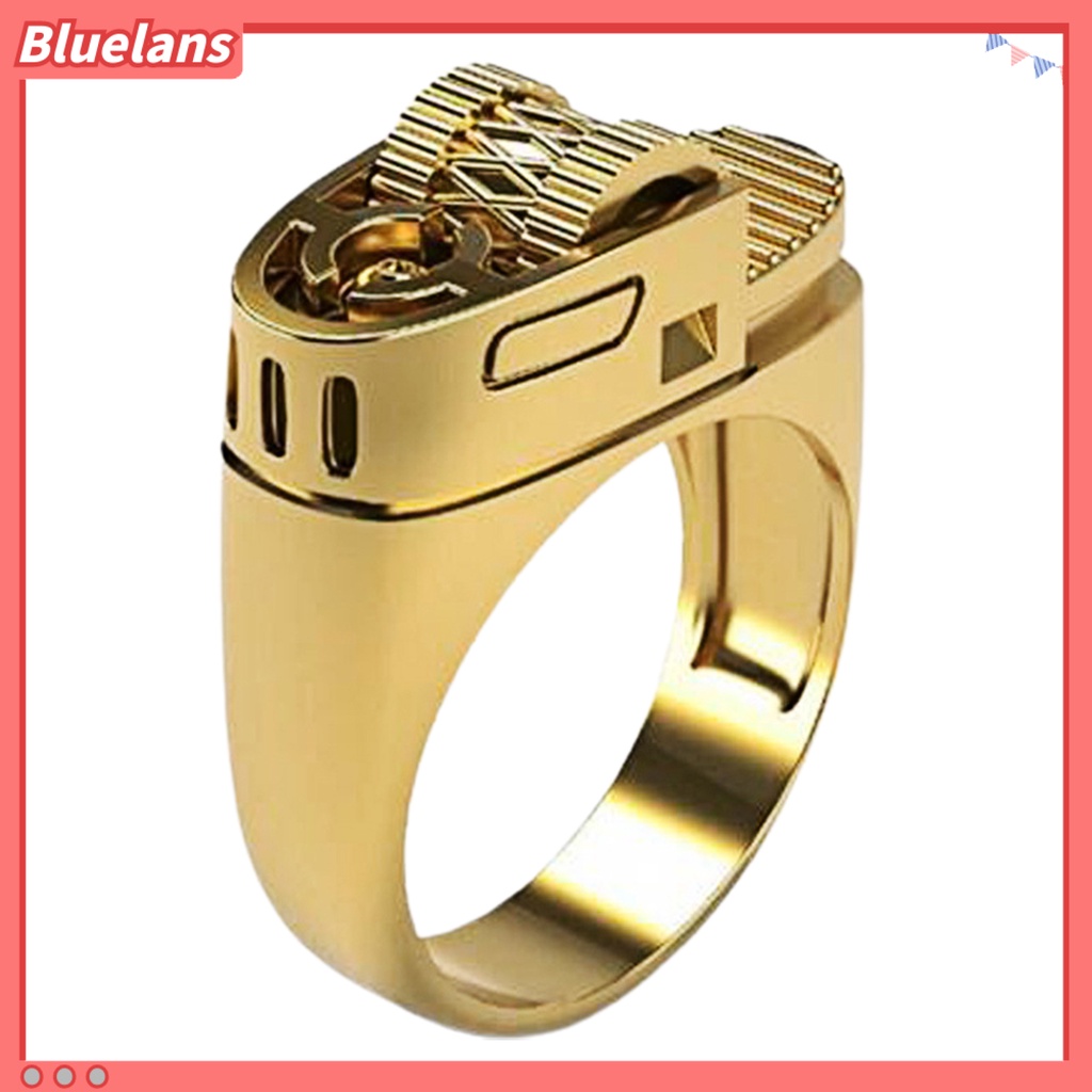 [BLS] Pria Fashion Cincin Paduan Pribadi Circlet Berkilau Perhiasan Hadiah