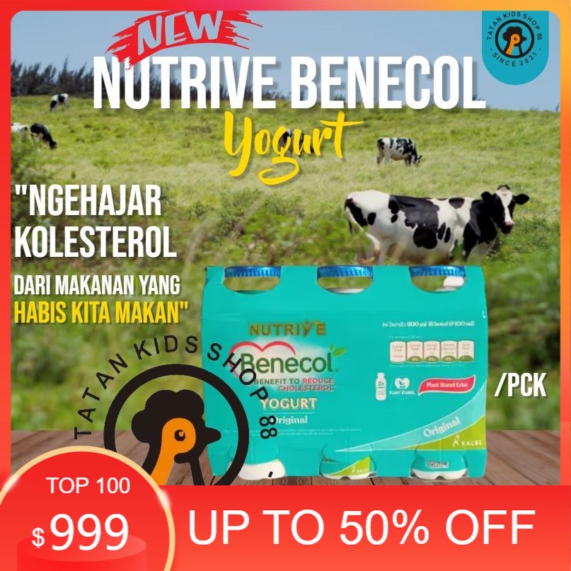 

Nutrive Benecol Yoghurt Untuk Menurunkan Kolesterol 6 Botol 100ml