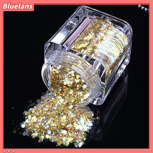 [BLM] Fashion Glizty Bubuk Kuku Debu DIY Nail Art Sequin Powder Glitter Slices