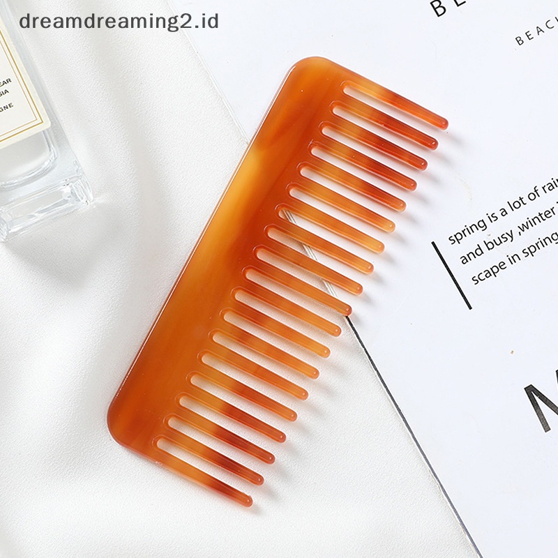 (drea) 1pcs Sisir Rambut Asetat Desain Korea Warna-Warni Hairdressing Comb Sikat Rambut //