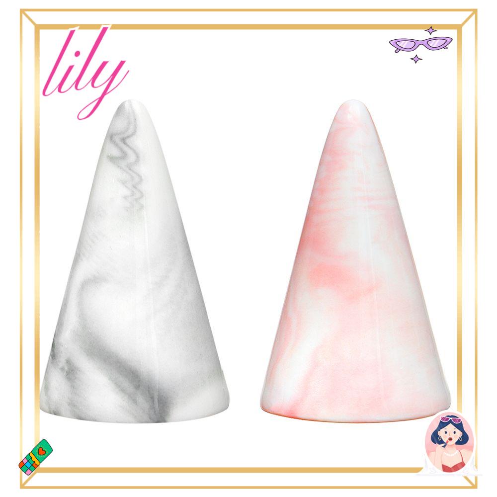 Tempat Cincin LILY New Marble Decor Pajangan Keramik