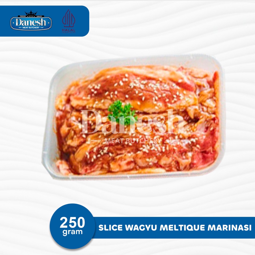 Slice Beef Wagyu Meltique Marinasi Frozen Food Halal