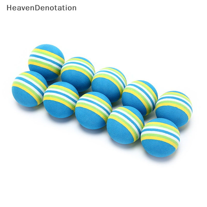 [HeavenDenotation] 10pcs Rain Stripe Busa Spons Bola Golf Alat Bantu Latihan Ayunan HDV