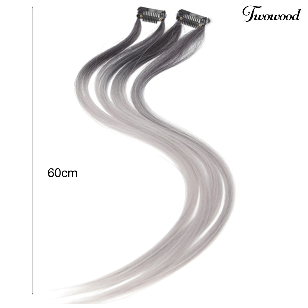 Twowood Invisible Extensions Hair Adjustable One-piece Ringan Simulasi Rambut Ekstensi Seamless Untuk Wanita