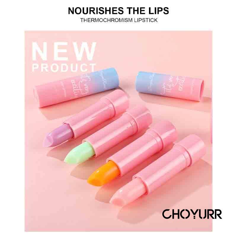 【COD】Lipstik Jeli Pengubah Warna Lipstik Pelembab Warna Tahan Lama Lipstik Buah Lipstik Cepat-CH