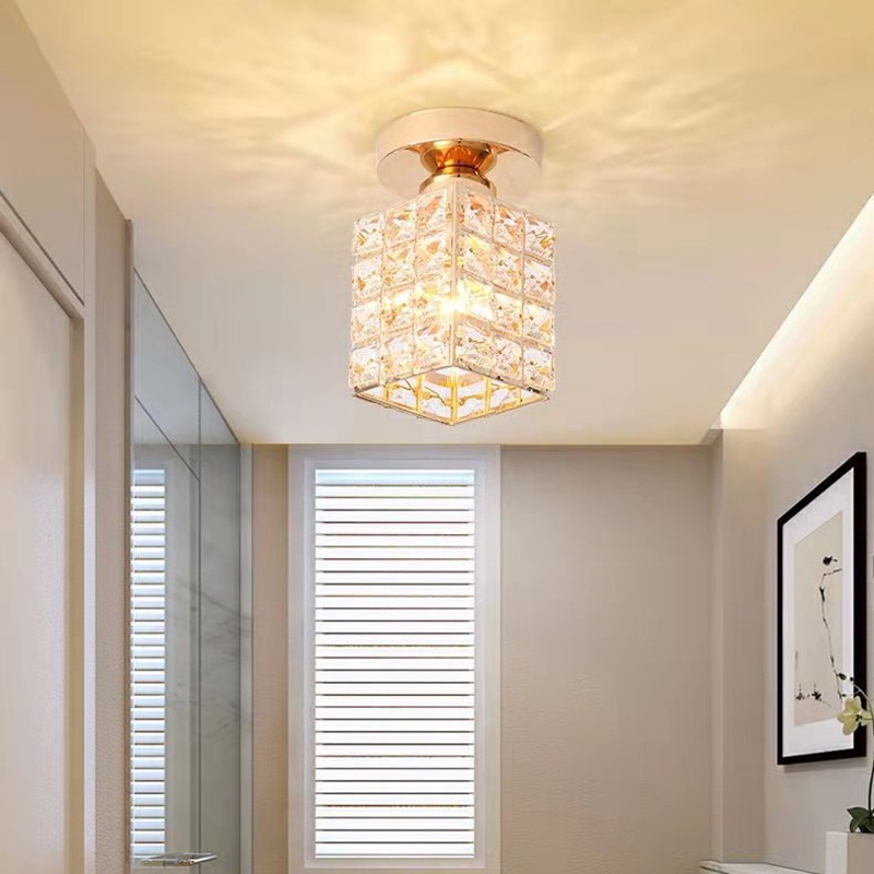 Lampu Kristal/Plafon Minimalis Crystal Ceiling Lamp Langit-langit Krista/lampu Kristal Ruang Tamu/lampu Plafon Kristal