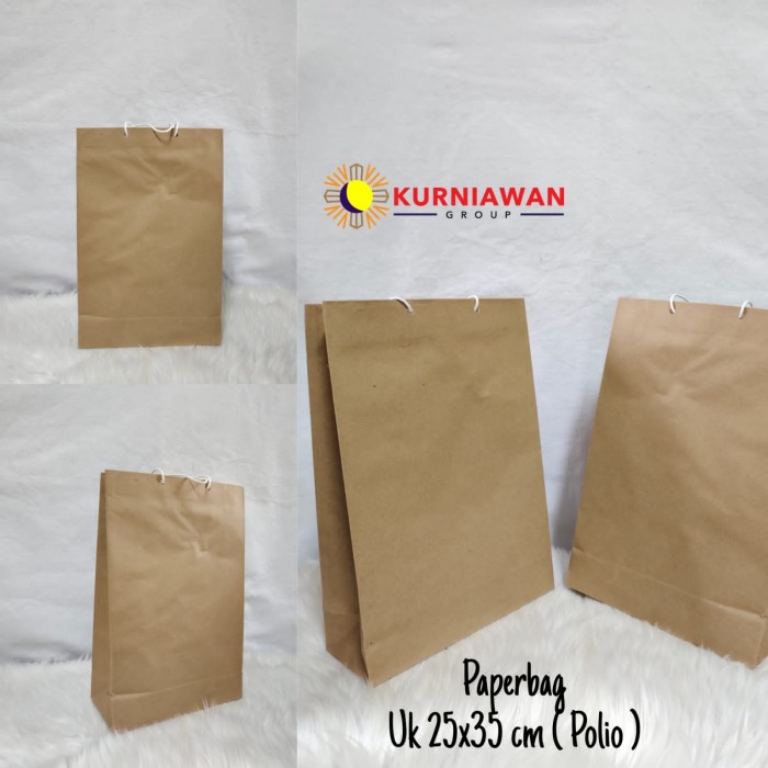 

[SC] paperbag Polos uk 25x35 cm, paper bag, Tas Kertas , Goodie Bag - polos