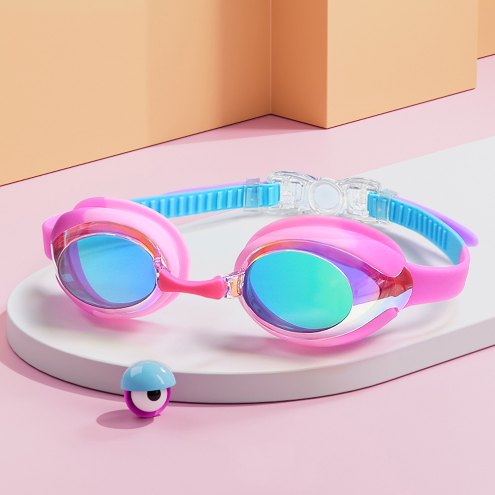 Kacamata Renang Anak Warna Warni HD Tahan Air Dan Anti Kabut Fashionable Swimming Goggles Anak Laki-Laki Dan Perempuan