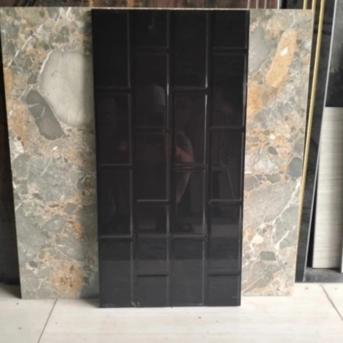 granit keramik dinding 30x60 motif bata dtube black