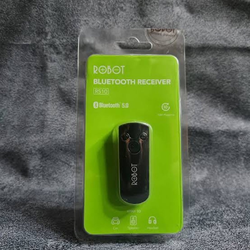 [ROBOT R10] AUDIO RECEIVER BLUETOOTH 5.0 HD SOUND AUDIO WITH AUX 3.5mm SAMBUNGAN BLUETOOTH HEADSET/ SPEAKER.