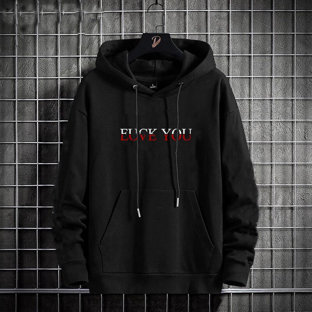 Hoodie Pria Fuck Love Hodie Flecee kece terbaru oversize  fleece  tebal  distro