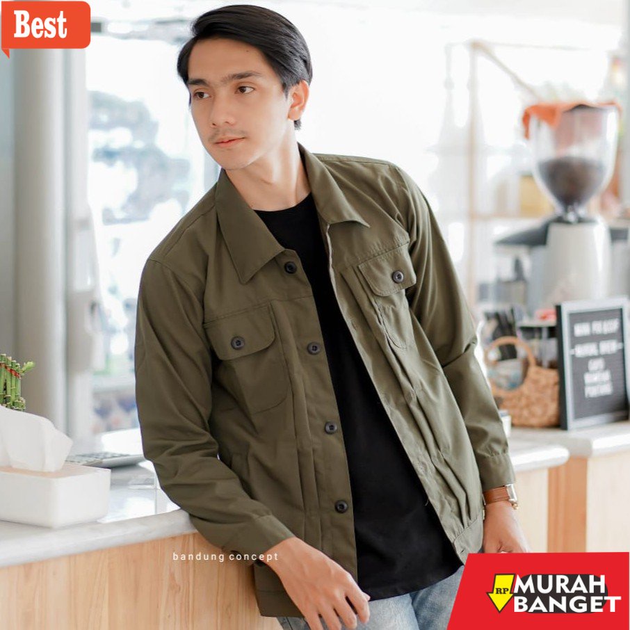 Jaket kulit pria terbaru- Rex Jaket - Jaket Semi Parka Pria