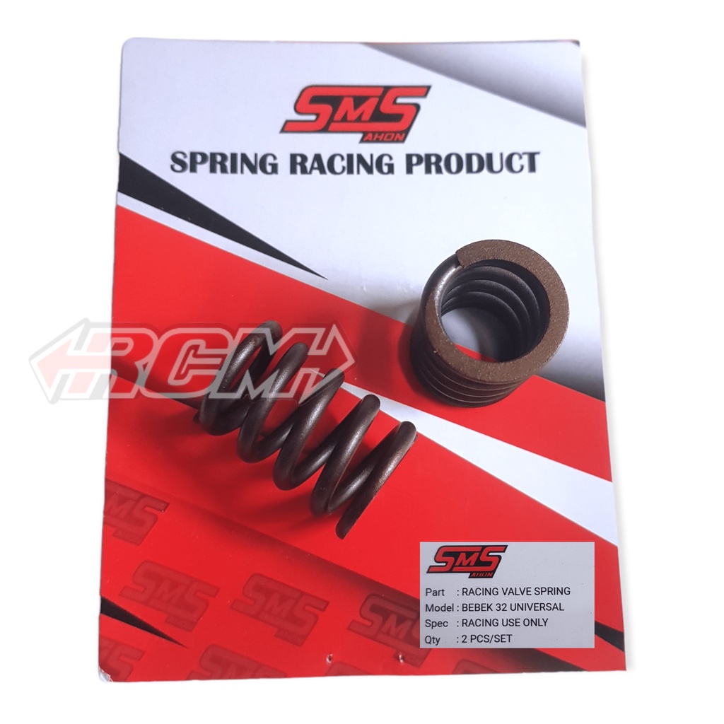 RACING VALVE PIR PER SPRING KLEP KELEP BEBEK MATIC UK 32MM 32 MM UNIVERSAL MOTOR JUPITER Z VEGA MIO BEAT VARIO DLL 32MM 32 MM ORIGINAL SMS ASLI