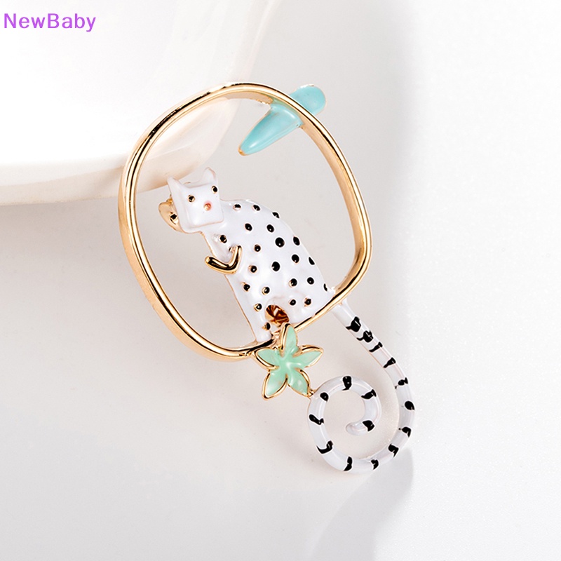 Newbaby Fashion Enamel Kartun Setg Kucing Bros Pin Perhiasan Tas Dekorasi Hiasan Hadiah ID