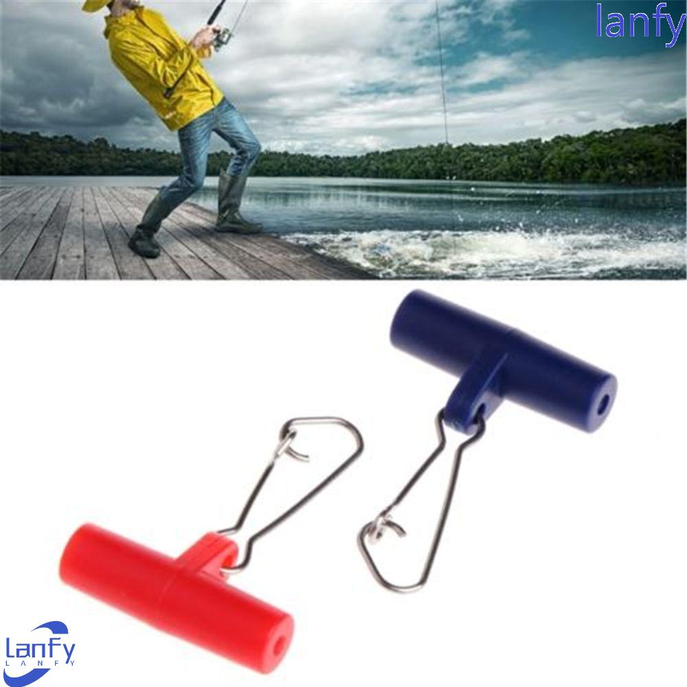 Lanfy Sinker Slip 10Pcs Alat Pancing Kepala Plastik Untuk Kepang Pancing Fishing Sinker Putar
