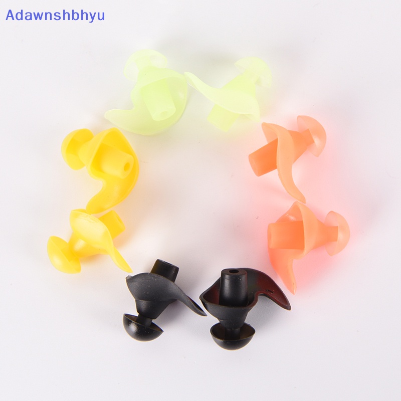 Adhyu 1pasang Silikon Dewasa Anti Berisik Lembut Silicone Renang Waterproof Ear plug ID