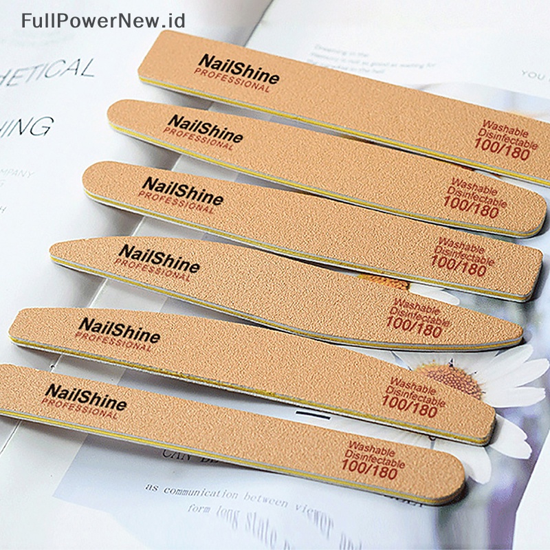 Power Nail File100 /180Alat Nail Buffer Double Side Untuk Manicure Pedicure Gel Polish ID