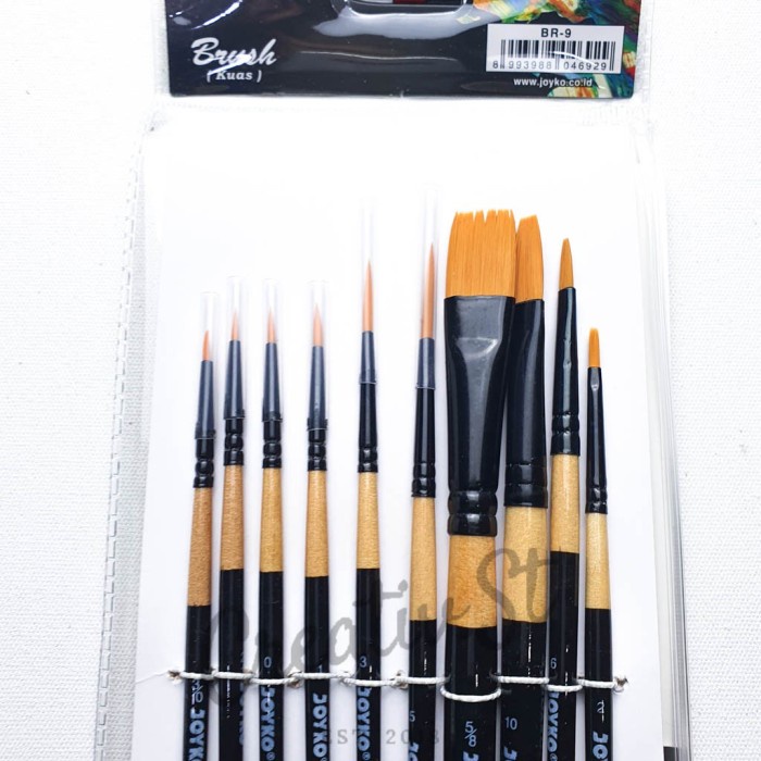 

Kuas Lukis Set Joyko BR-9 10 Pcs kuas Professional Artist Brush