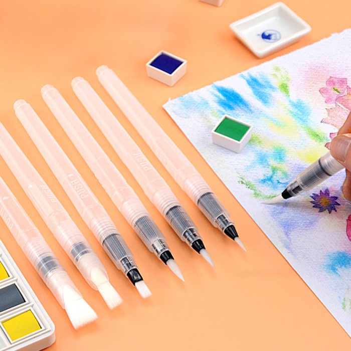 

Olla Water Pen Set - Kuas Pena untuk Cat Air Isi 6 - Kuas Pena isi 6