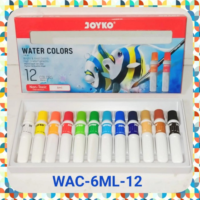 

Cat Air Anak JOYKO WAC-6ML-12 12 Warna.