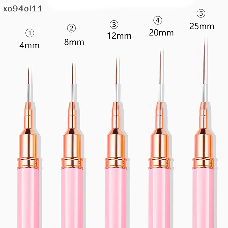 Xo 1Pcs Nail Art Liner Brush Pen Salon Menggunakan Sikat Rambut Nylon Manicure Tools OL