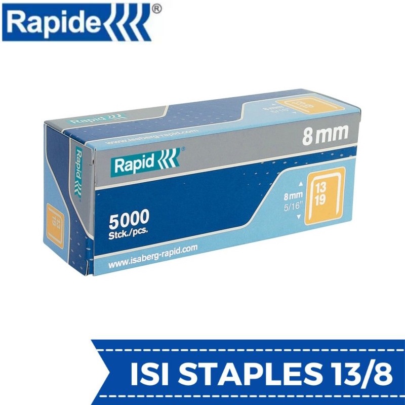 Isi Staples Tembak Gun Tacker 13/19 8mm - Refill Staples 13/8 mm - Isi Ulang Staples Tembak