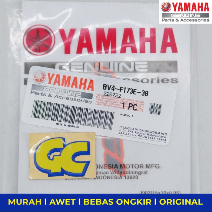 Emblem  Sticker 155 NMax Warna Merah Yamaha NMax Merah Original - Sparepart Sperpart Spare Part Moto